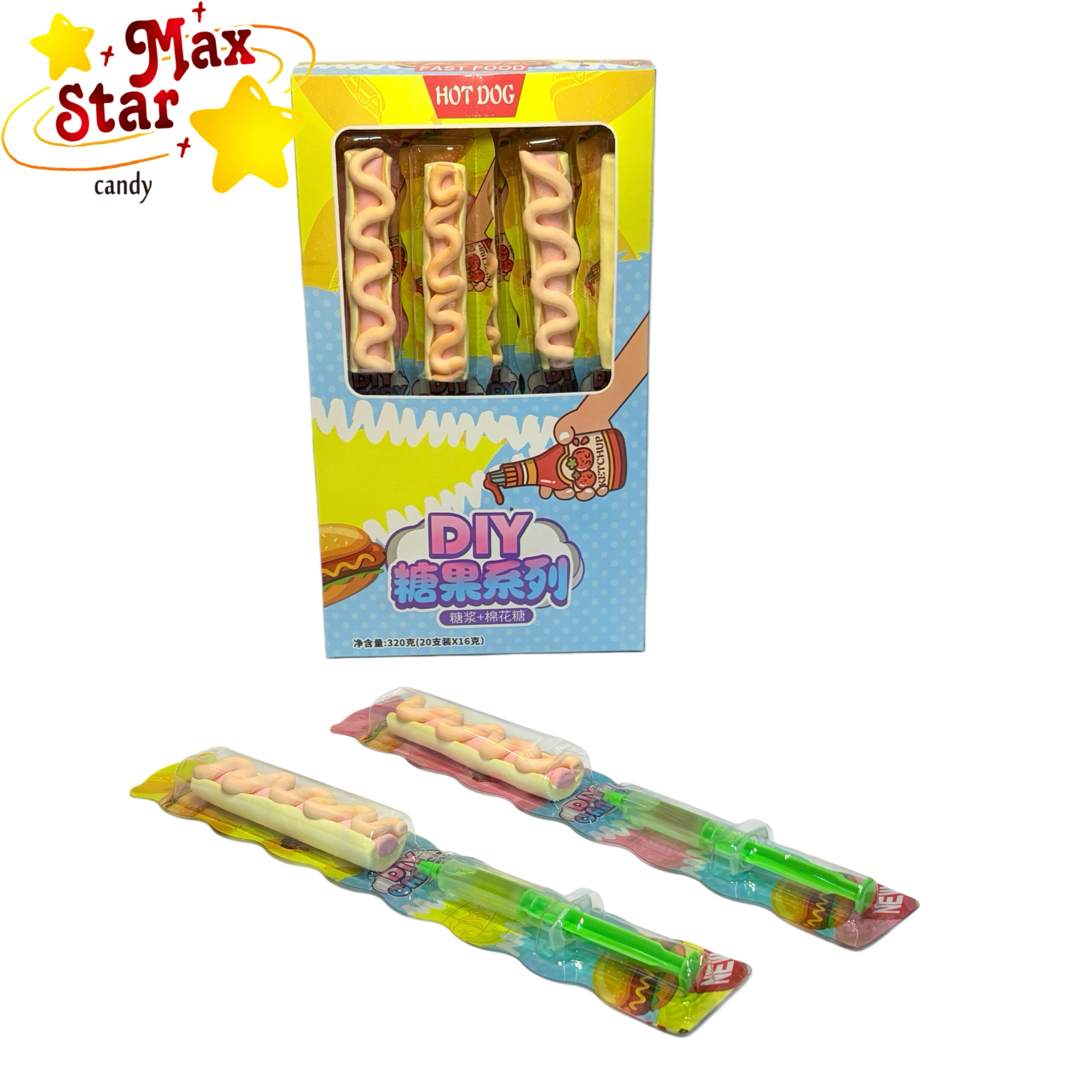 Шоколадное печенье в форме зонтика Конфеты 5 Зефир в форме хот-дога с джемом из шприца DIY