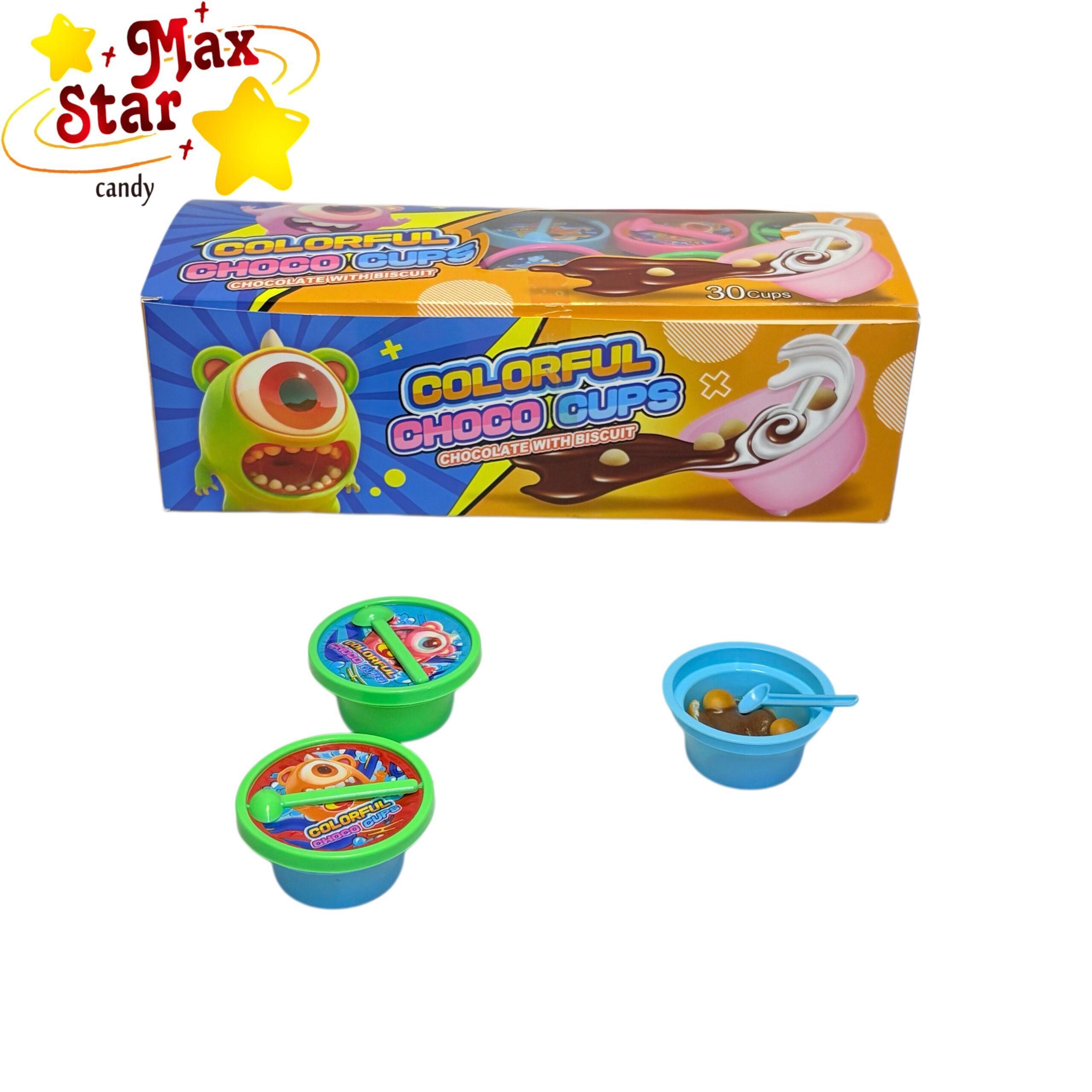 حلوى علكة على شكل شيف مع علكات على شكل طعام 6 شوكولاتة صغيرة على شكل وعاء صغير مع بسكويت وملعقة