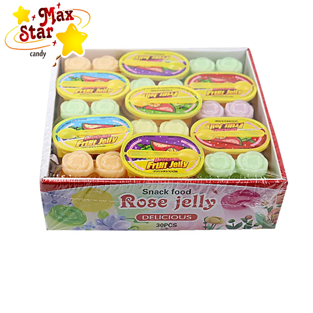 Sweet Fruity Rose Jelly Pudding Candy