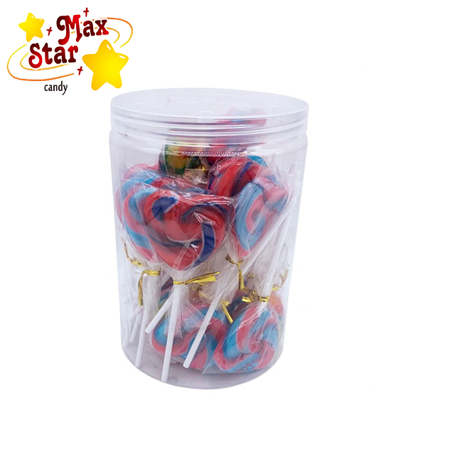 Colorful Heart Shape Lollipop Hard Candy