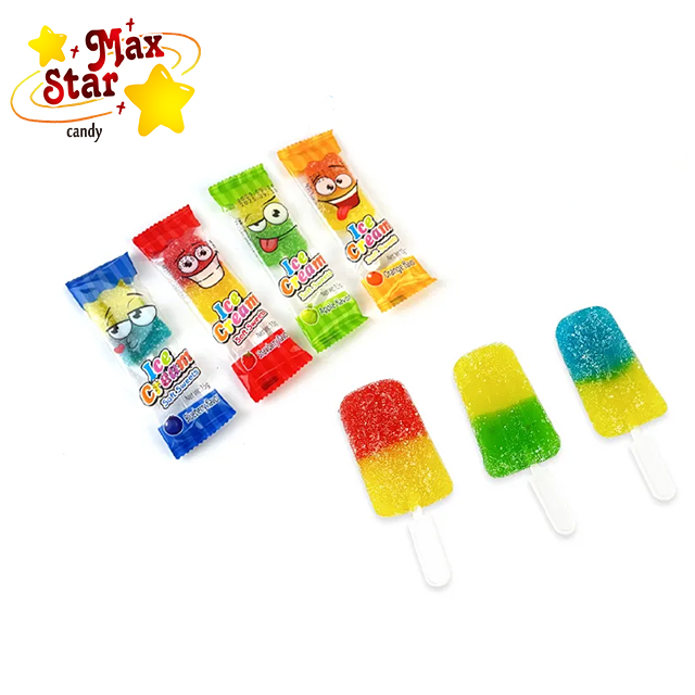 Ice cream gummy candy soft sweet