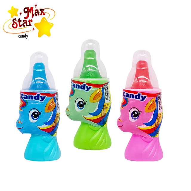 wholesale custom cartoon unicorn shape nipple hard candy