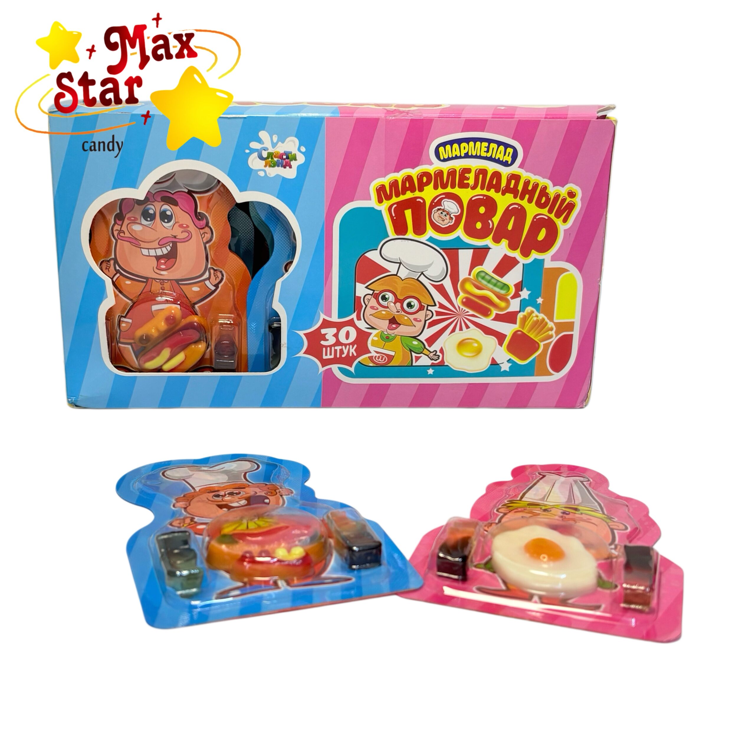 Bombones de chocolate en forma de paraguas 6 Caramelos de goma con forma de chef y gominolas con forma de comida