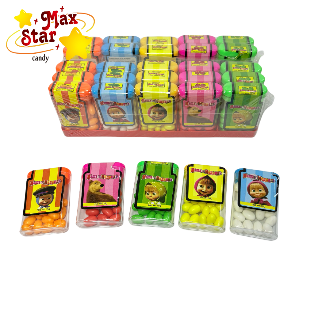 press candy with 5 flavor