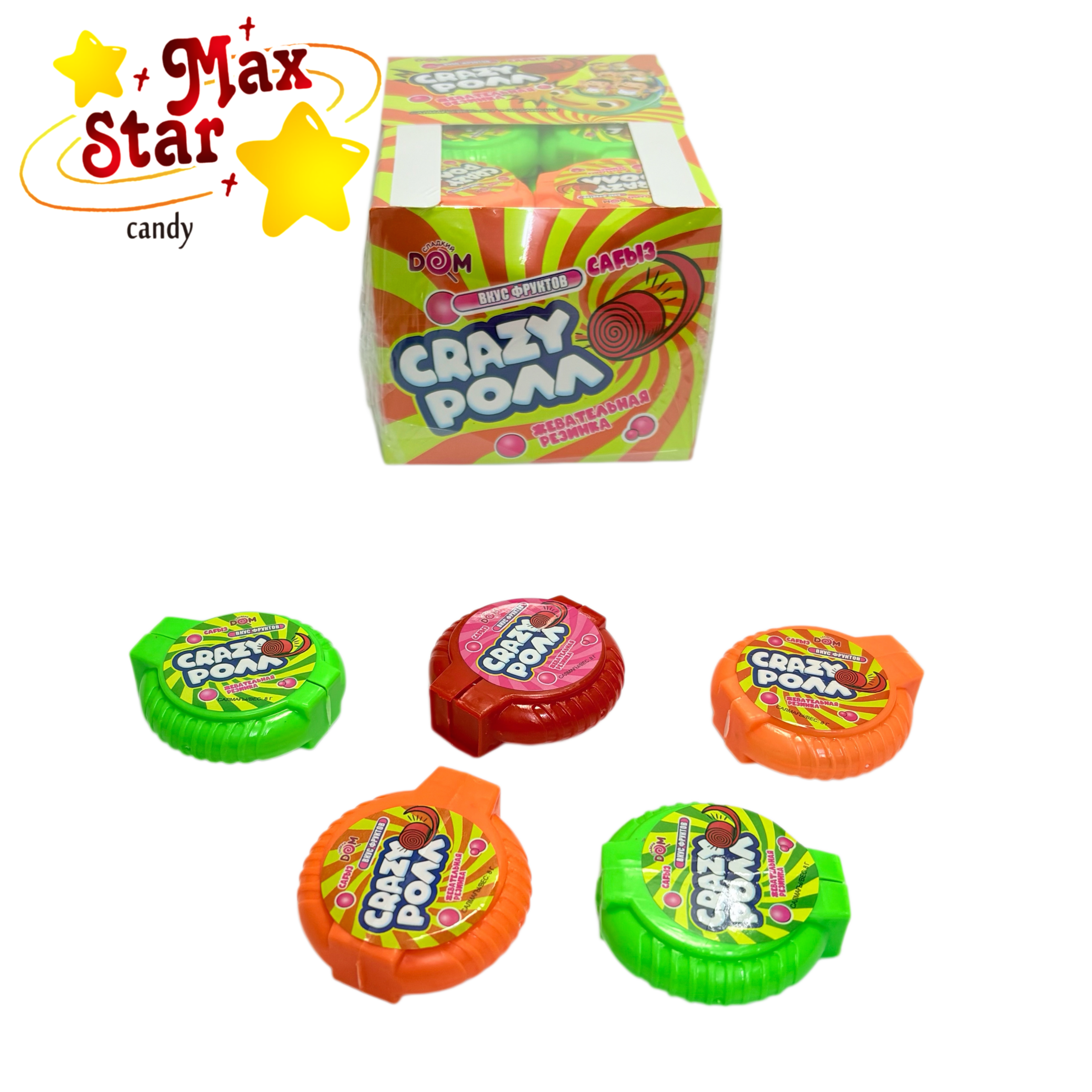 Individually Plastic Bottled Diamond Shaped Press Candy 4 roll bubble gum