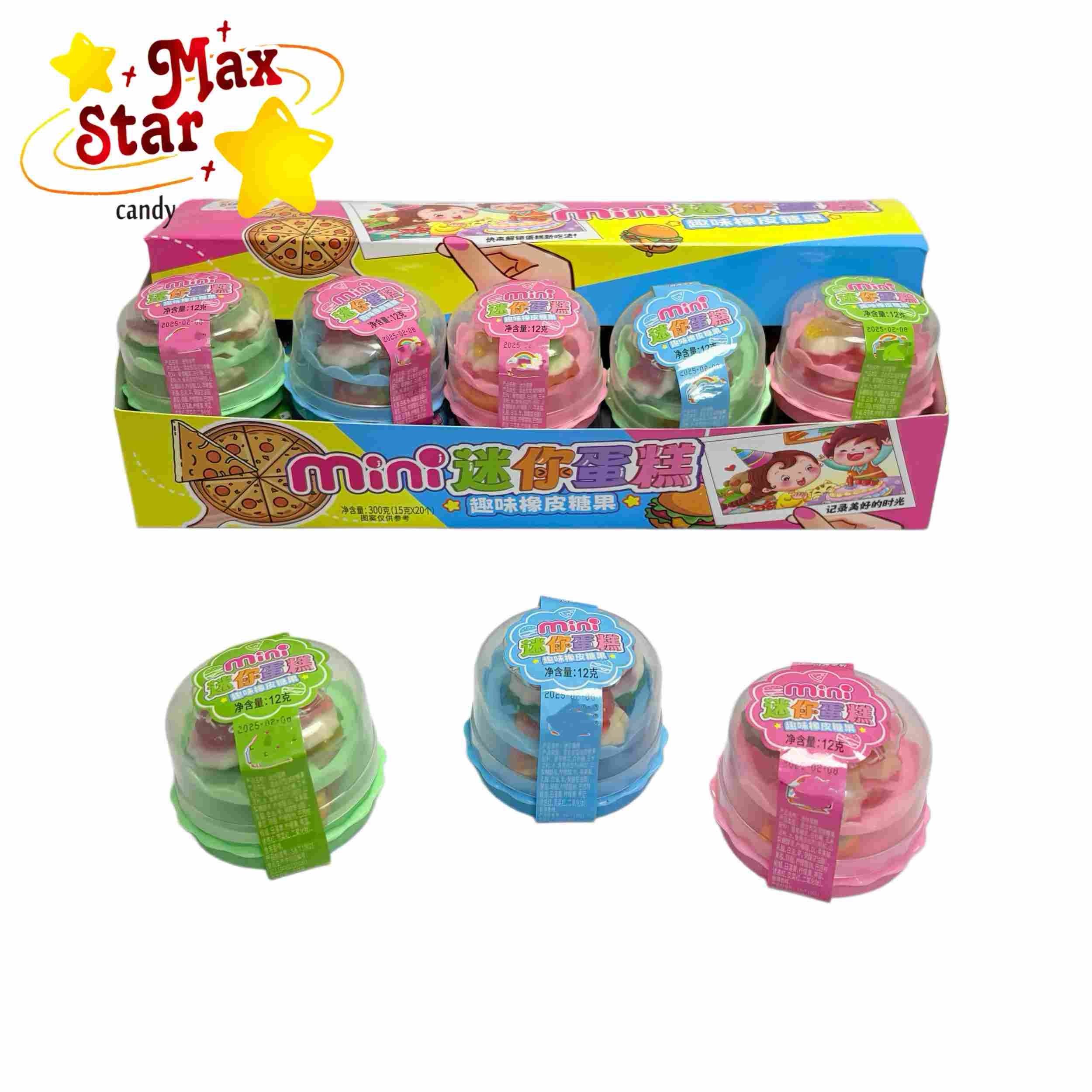 Chicle Super Mint Cool al por mayor Chicle refrescante de menta 6 Gominolas a granel al por mayor en forma de mini tartas