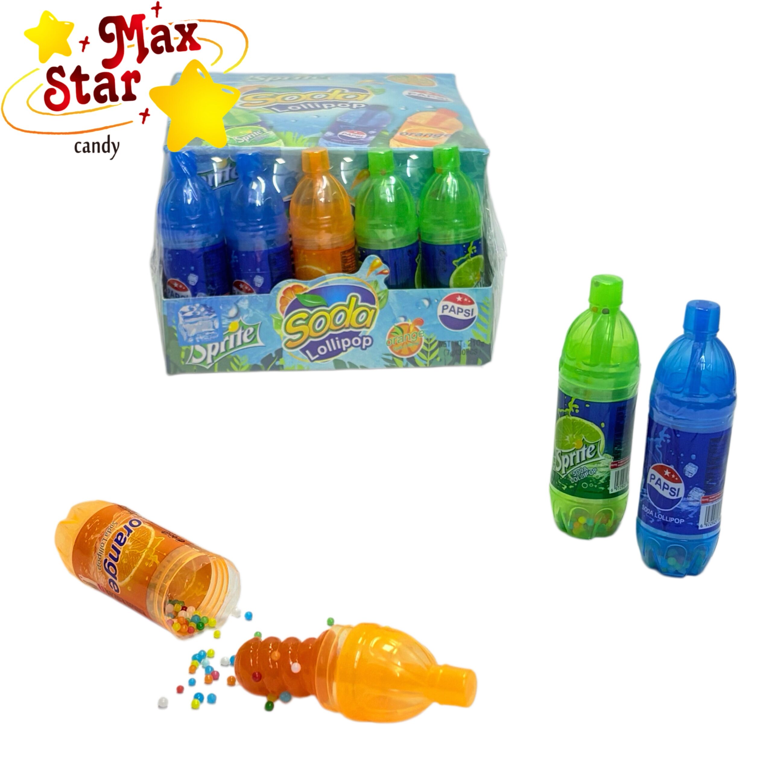 Fast Food Shaped Marshmallow Sticks Cartoon Marshmallow Lollipop 6 Soda Bottle Shaped Poured Lollipop scaled