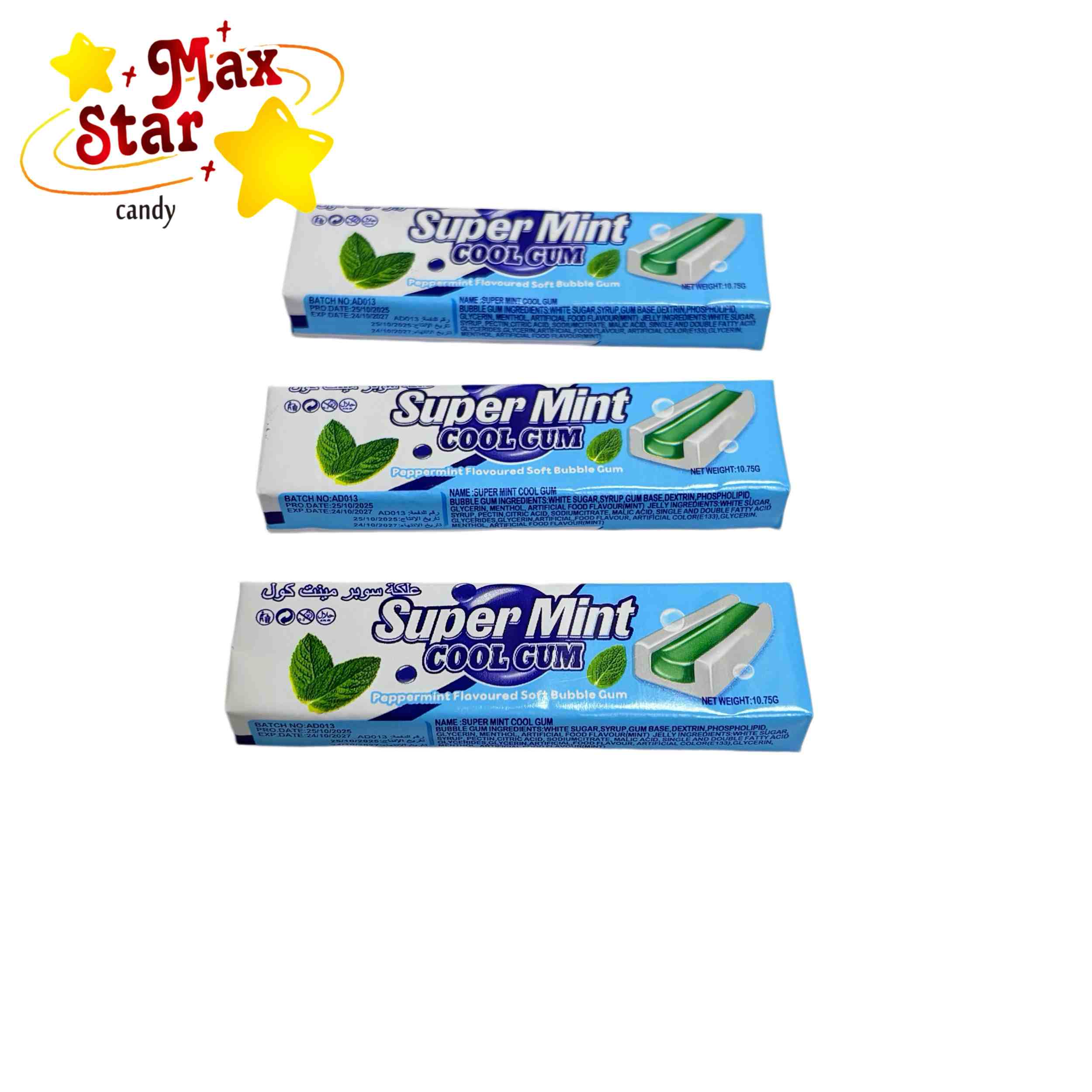 Home 17 Super Mint Cool Chewing Gum Wholesale Refreshing Mint Bubble Gum