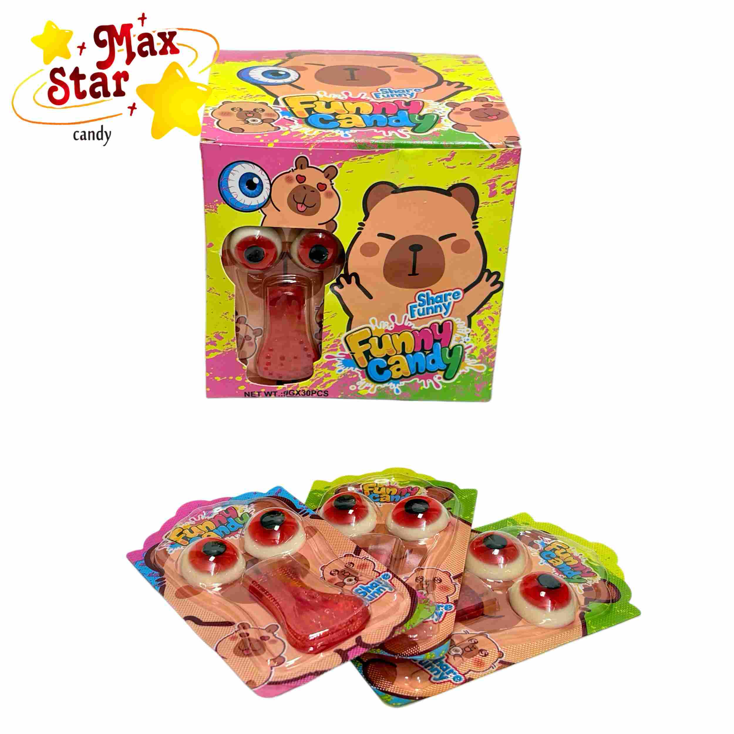 Home 17 Capybara Eyeball & Tongue Gummy Candy