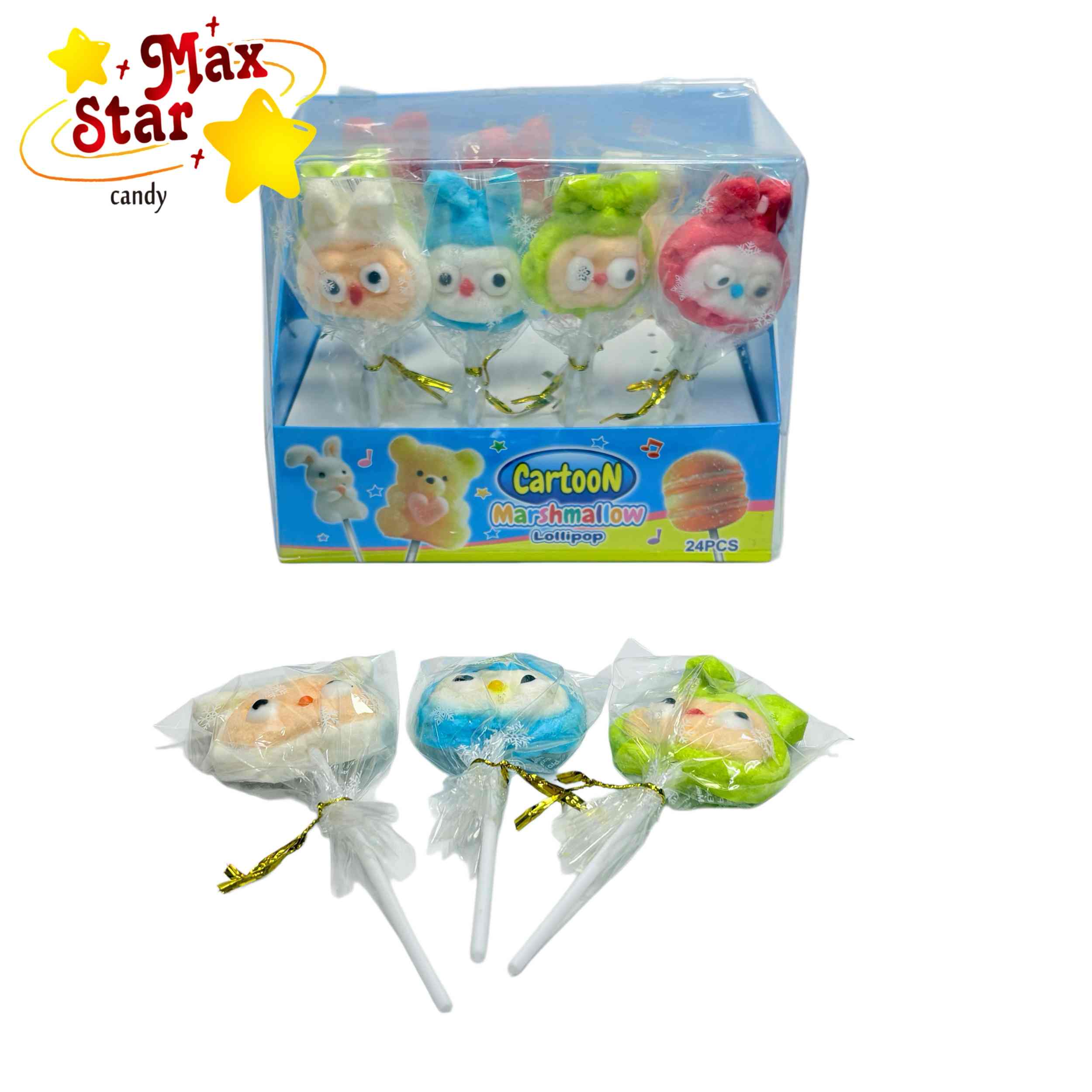 حلوى صمغية تفاعلية على شكل بيتزا مع شوكة صغيرة 6 مصاصات حلوى القطن الطريفة للأطفال بالجملة على شكل حلوى الخطمي لابوبو